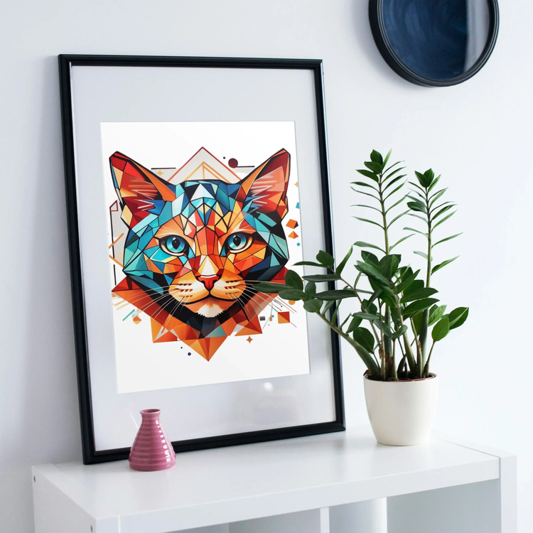 1 Art |  1 Tree | Geometric Tiger GeorgeKenny Design