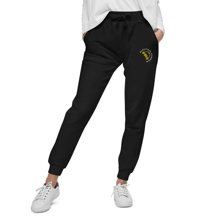 Electric Carbon | Embroidered fleece sweatpants GeorgeKenny Design