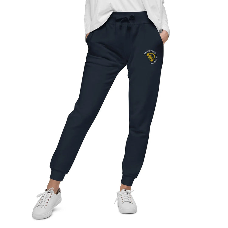 Electric Carbon | Embroidered fleece sweatpants GeorgeKenny Design