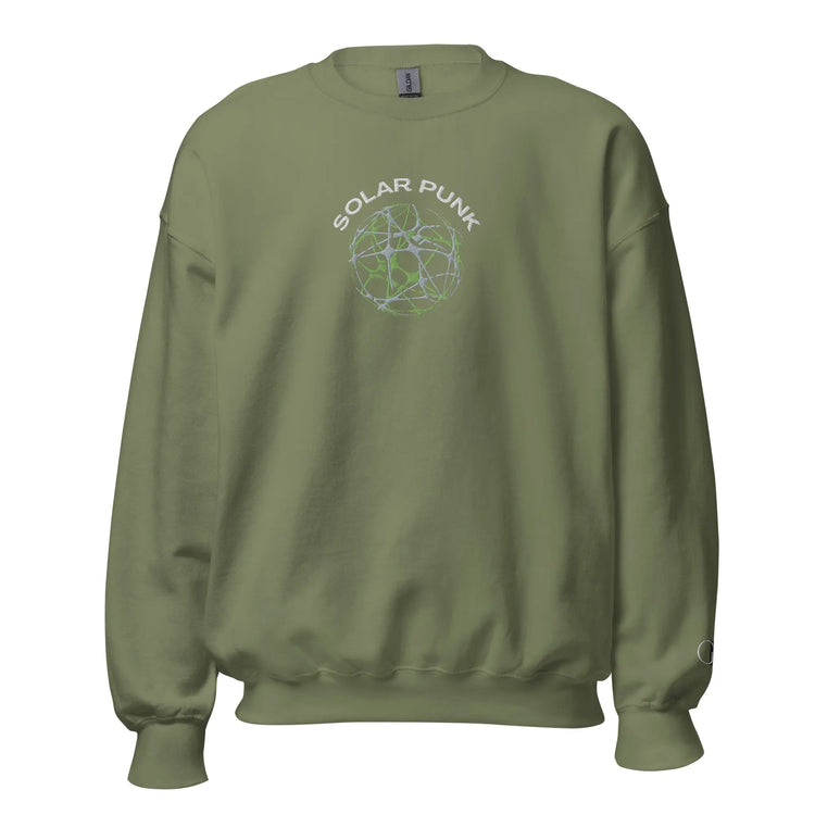 Solar Punk Movement | Embroidered Sweatshirt GeorgeKenny Design