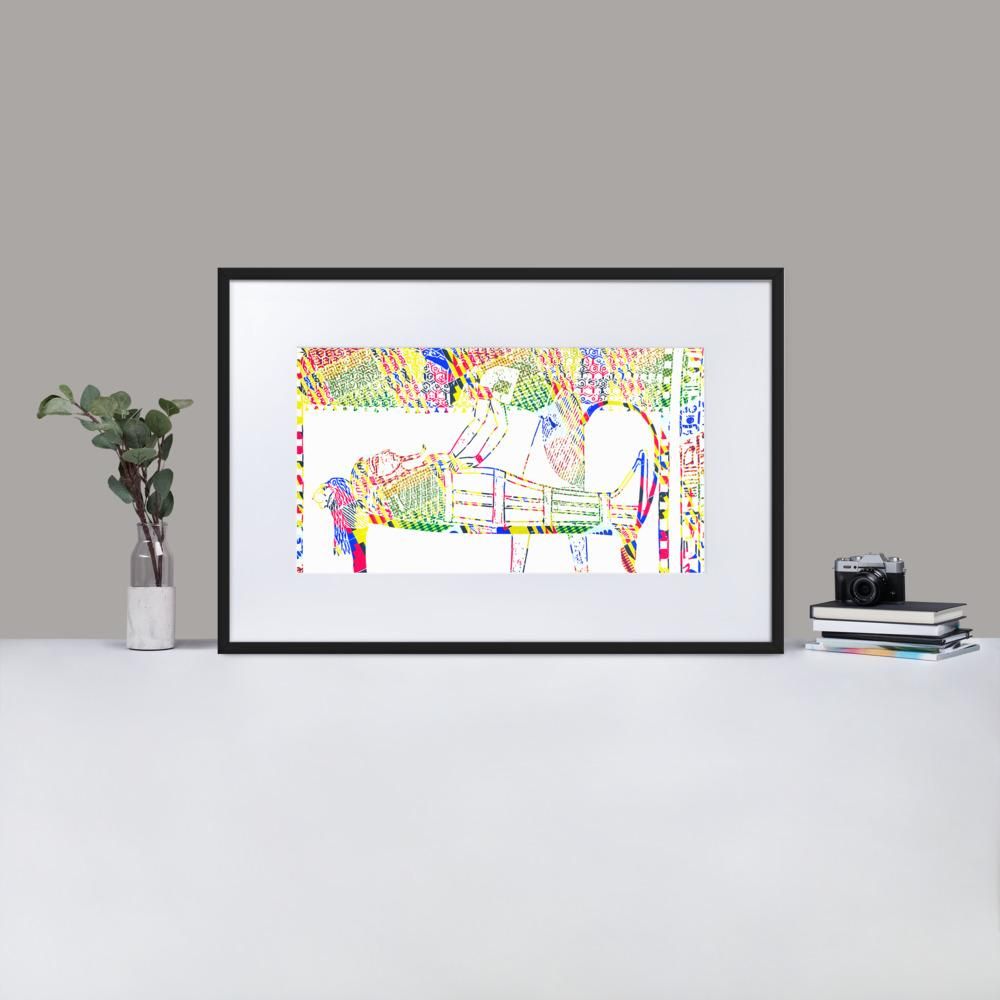Life after Death Ancient Egypt - Framed Print With Mat - African Inspired - GeorgeKenny Design