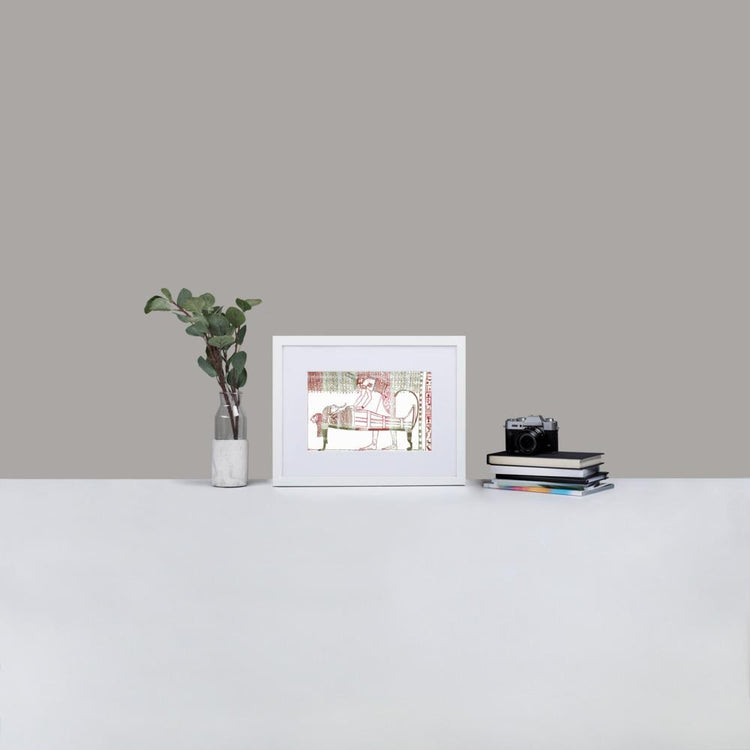 Life after Death Ancient Egypt - Framed Print With Mat - Balmoral Check - GeorgeKenny Design