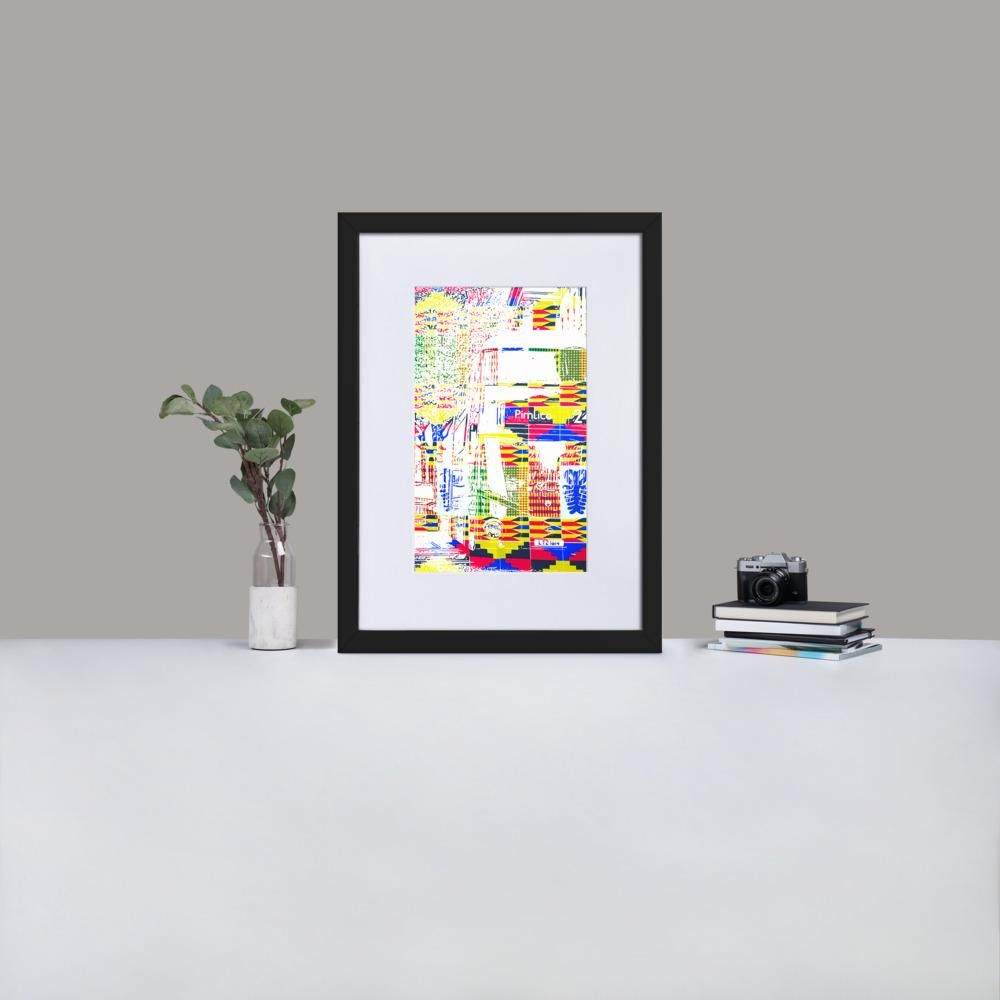 Pimlico London - Framed Print with Mat - African Inspired - GeorgeKenny Design