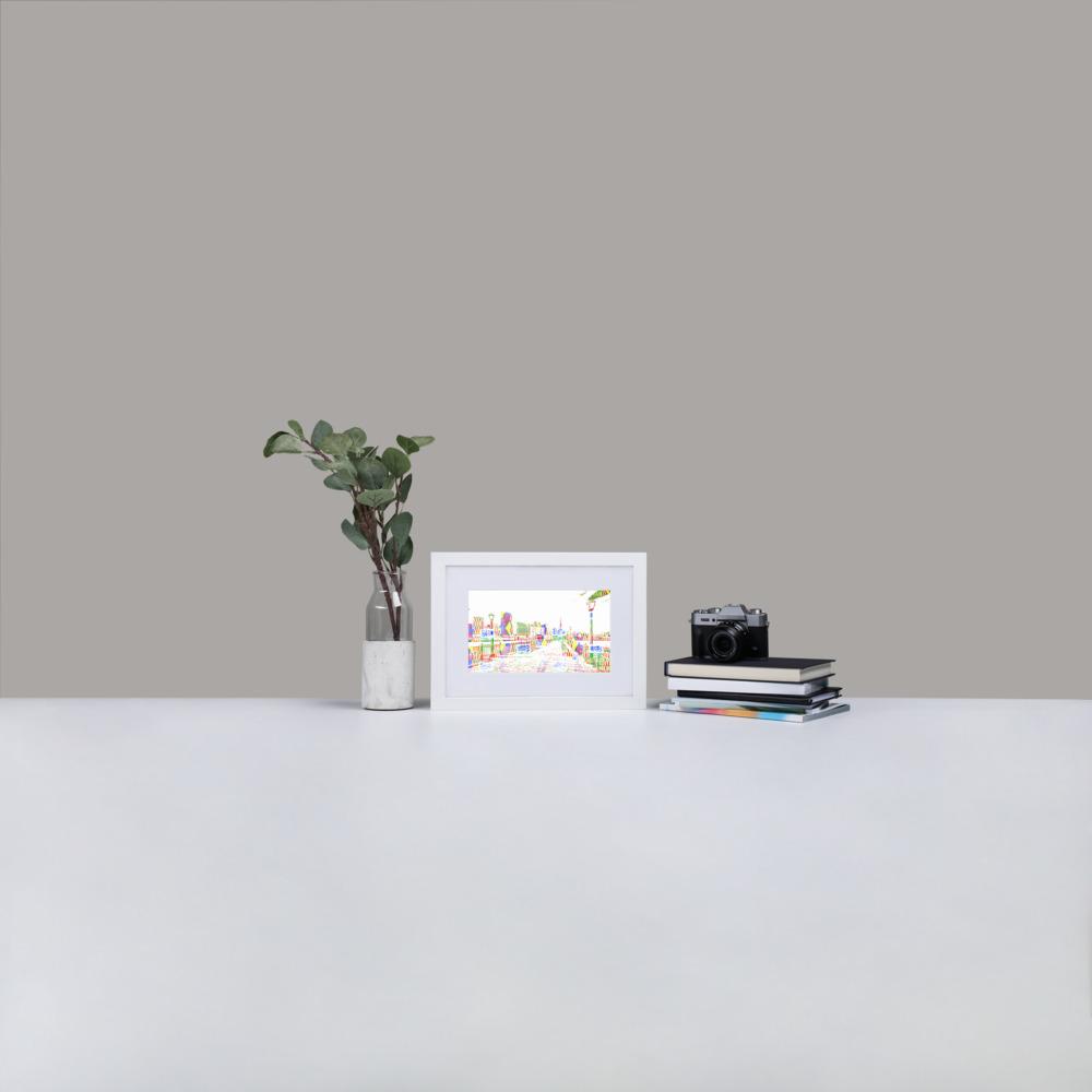 San Francisco Pier 7 - Print with Mat - African Inspired - GeorgeKenny Design