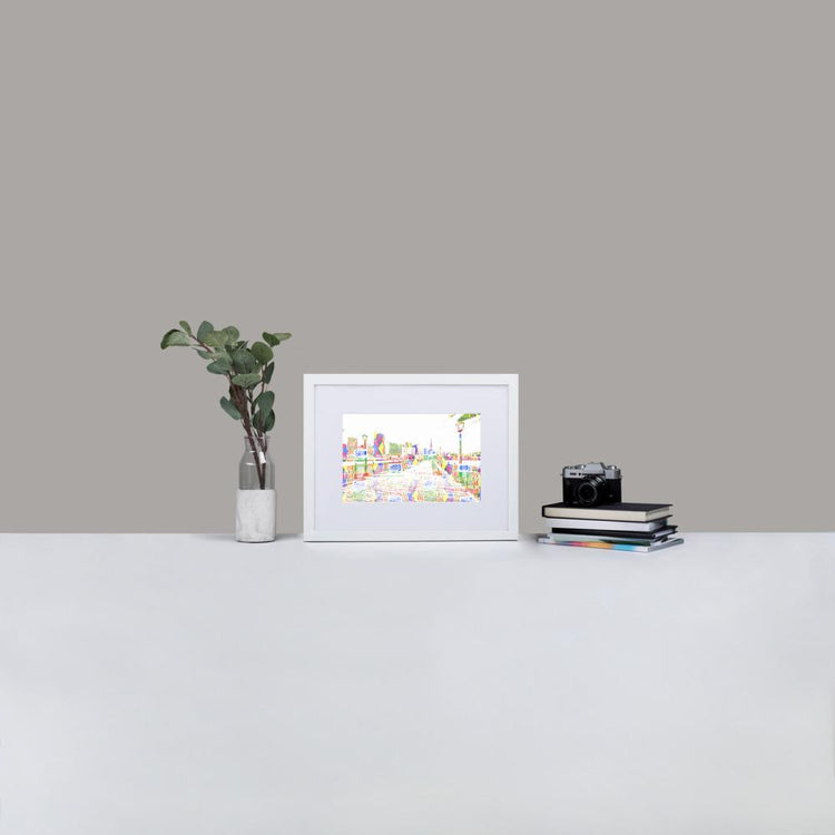 San Francisco Pier 7 - Print with Mat - African Inspired - GeorgeKenny Design