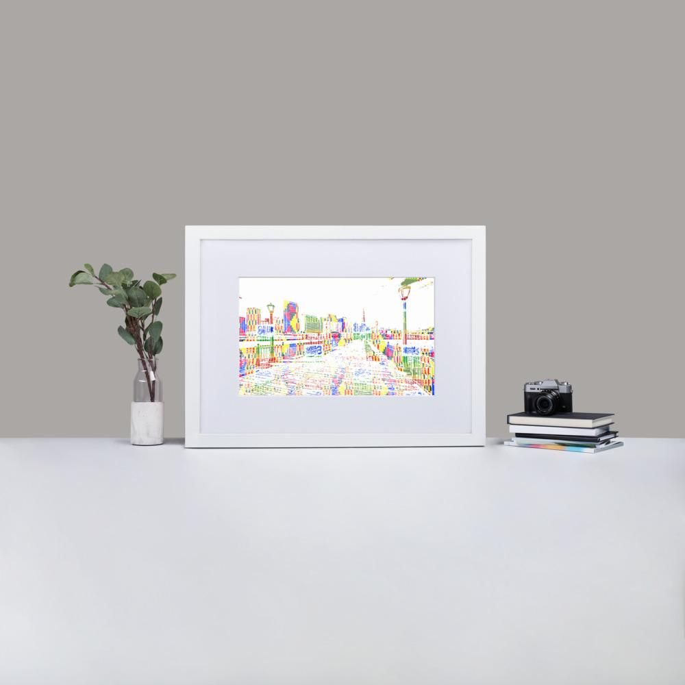 San Francisco Pier 7 - Print with Mat - African Inspired - GeorgeKenny Design