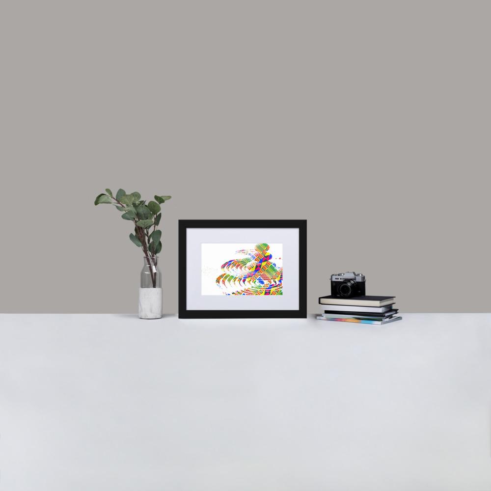 Zen Stones - Framed Print with Mat - African Inspired - GeorgeKenny Design