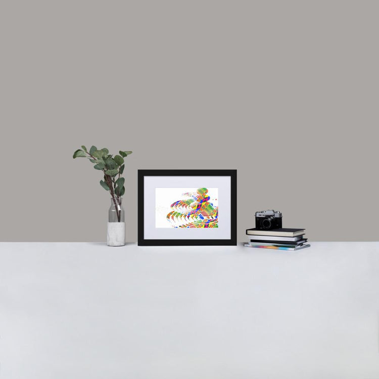 Zen Stones - Framed Print with Mat - African Inspired - GeorgeKenny Design