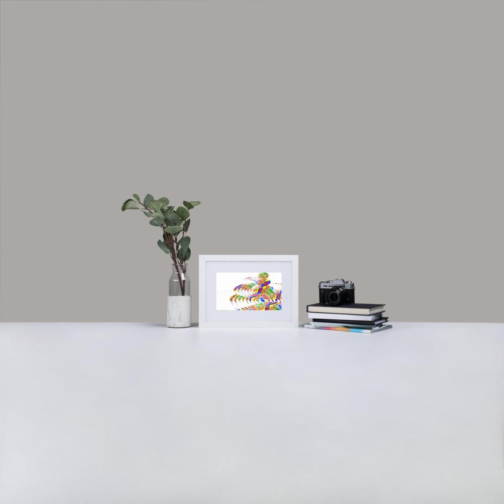 Zen Stones - Framed Print with Mat - African Inspired - GeorgeKenny Design